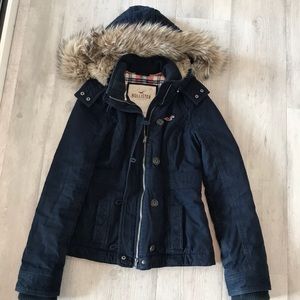 Navy Hollister Jacket